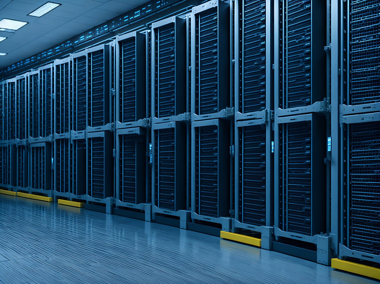 thedigitalartist-ai-generated-7958881 AI bubble Image of inside of data center